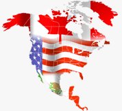 Canada USA map