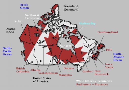 Map of Canada