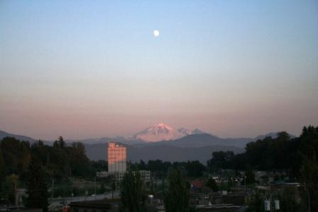Mount Baker view from Abbotsford